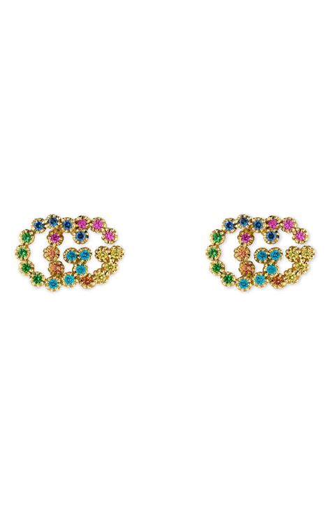 goldsmiths gucci earrings|gucci multi stone earrings.